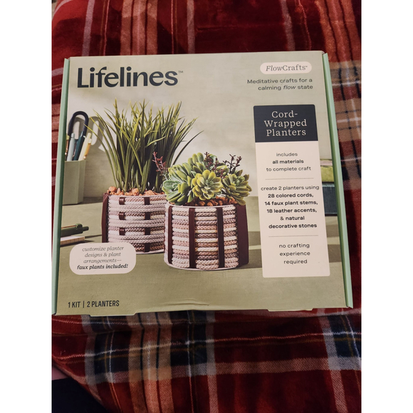 FlowCrafts Lifelines Other - FlowCrafts Cord Wrapped DIY Planters Lifelines Craft Kit